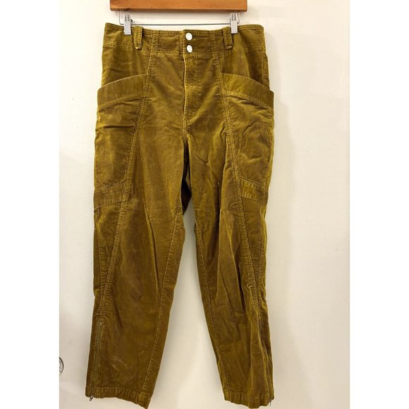 Anthropologie Pilcro Slim Corduroy Cargo Trousers Size 32 - Picture 2 of 7